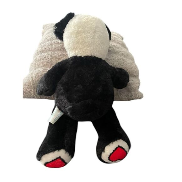 Build-A-Bear White Black Red Heart Kisses Puppy Dog Plush Stuffed Animal 18" - Picture 6 of 9